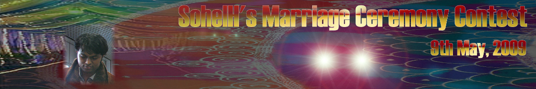 SohelH's Marriage Celebration Contest